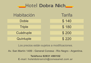 tarifas